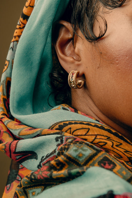 Multi Gem Hoops